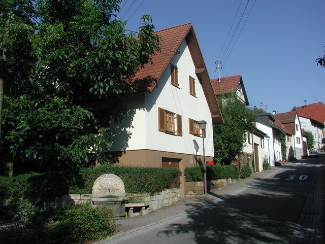 Weinberggasse in Ortsmitte Affalterbach